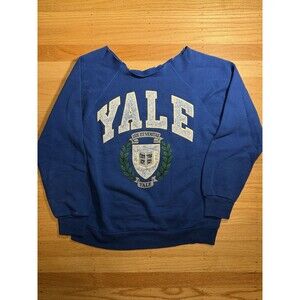 Vintage 80s Yale University Crewneck Distressed Vtg